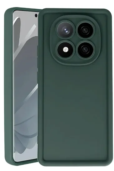 Newface Xiaomi Redmi Note 14 Pro 5G Kılıf Viera Silikon - Koyu Yeşil resmi