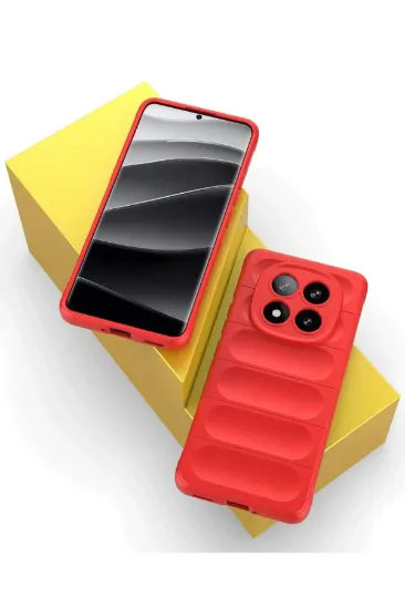 Newface Xiaomi Redmi Note 14 Pro 5G Kılıf Optimum Silikon - Kırmızı resmi