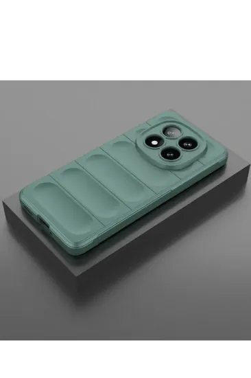 Newface Xiaomi Redmi Note 14 Pro 5G Kılıf Optimum Silikon - Koyu Yeşil resmi