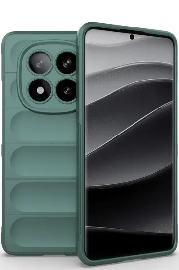 Newface Xiaomi Redmi Note 14 Pro 5G Kılıf Optimum Silikon - Koyu Yeşil resmi