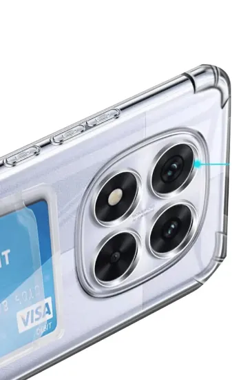 Newface Xiaomi Redmi Note 14 Pro 5G Kılıf Kart Şeffaf Silikon - Şeffaf resmi