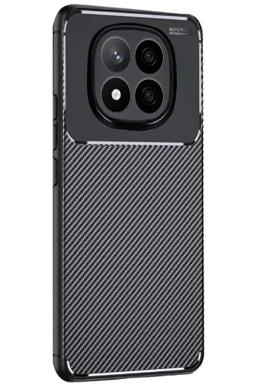 Newface Xiaomi Redmi Note 14 Pro 5G Kılıf Auto Focus Karbon Kapak - Siyah resmi