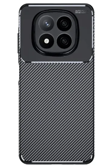 Newface Xiaomi Redmi Note 14 Pro Plus Kılıf Auto Focus Karbon Kapak - Siyah resmi