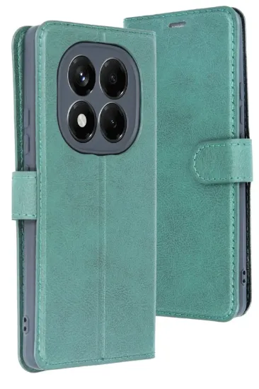Newface Xiaomi Redmi Note 14 Pro 5G Kılıf Trend S Plus Kapaklı Kılıf - Yeşil resmi