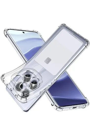 Newface Xiaomi Redmi Note 14 Pro 4G Kılıf Kart Şeffaf Silikon - Şeffaf resmi