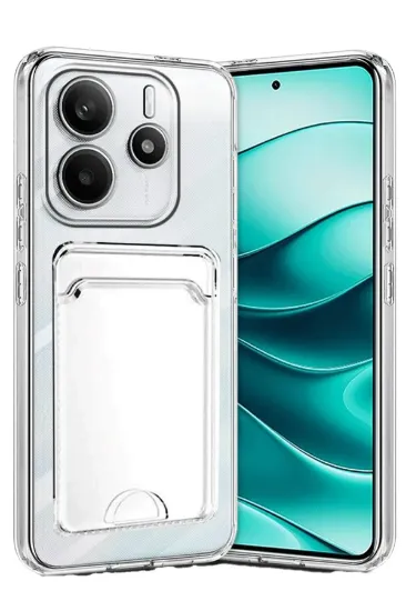 Newface Xiaomi Redmi Note 14 4G Kılıf Kart Şeffaf Silikon - Şeffaf resmi