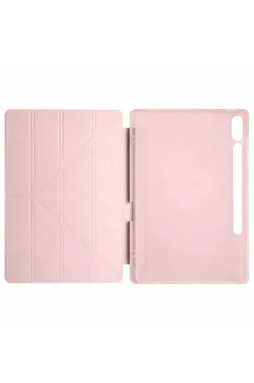 Newface Samsung Galaxy X510 Tab S9 FE 11 Kılıf Kalemlikli Mars Tablet Kılıfı - Rose Gold resmi