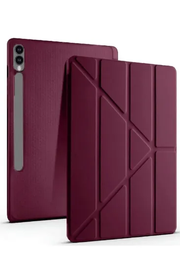 Newface Samsung Galaxy X510 Tab S9 FE 11 Kılıf Kalemlikli Mars Tablet Kılıfı - Mor resmi