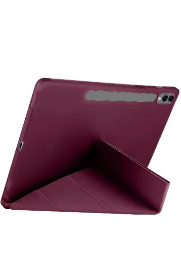 Newface Samsung Galaxy X510 Tab S9 FE 11 Kılıf Kalemlikli Mars Tablet Kılıfı - Mor resmi
