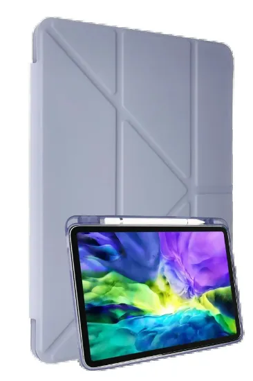 Newface iPad Air 4 10.9 Kılıf Kalemlikli Mars Tablet Kılıfı - Açık Mor resmi