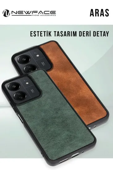 Newface Samsung Galaxy S24 FE Kılıf Aras Deri Kapak - Bordo resmi