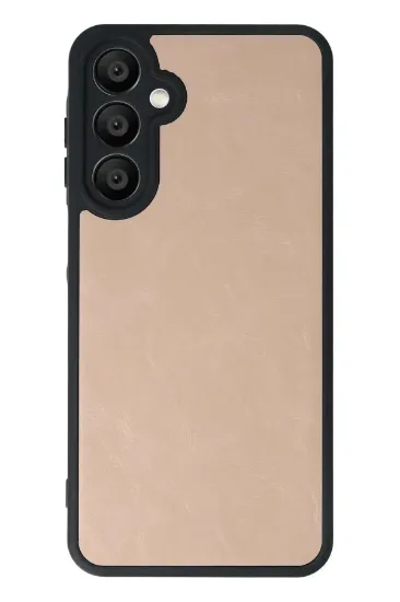 Newface Samsung Galaxy A26 Kılıf Aras Deri Kapak - Pudra resmi