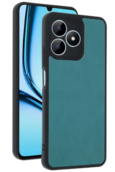 Newface Realme Note 50 4G Kılıf Aras Deri Kapak - Açık Yeşil resmi