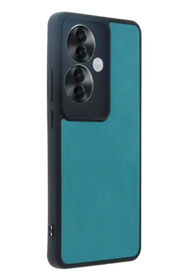 Newface Oppo Reno 11F Kılıf Aras Deri Kapak - Açık Yeşil resmi