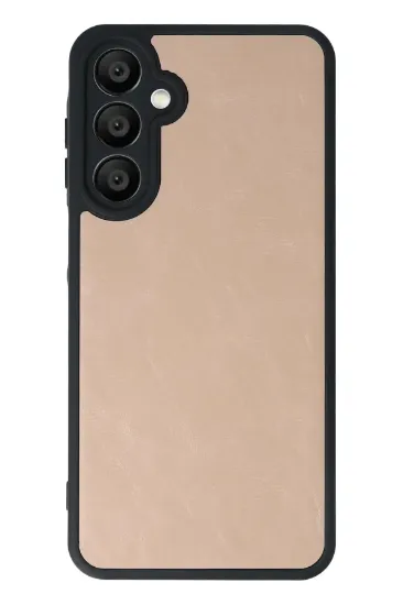 Newface Samsung Galaxy A35 5G Kılıf Aras Deri Kapak - Pudra resmi