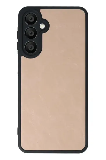 Newface Samsung Galaxy A55 5G Kılıf Aras Deri Kapak - Pudra resmi