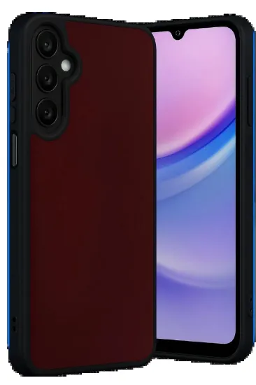 Newface Samsung Galaxy M15 Kılıf Aras Deri Kapak - Bordo resmi