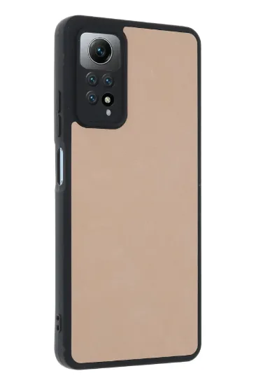 Newface Xiaomi Redmi Note 12 Pro 4G Kılıf Aras Deri Kapak - Pudra resmi