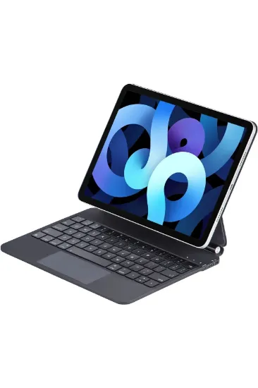 Newface iPad Pro 13 (2024) Kılıf X9P Magic Manyetik Klavyeli Tablet Kılıfı - Siyah resmi