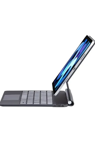 Newface iPad Pro 13 (2024) Kılıf X9P Magic Manyetik Klavyeli Tablet Kılıfı - Siyah resmi