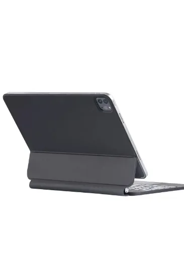 Newface iPad Pro 13 (2024) Kılıf X9P Magic Manyetik Klavyeli Tablet Kılıfı - Siyah resmi