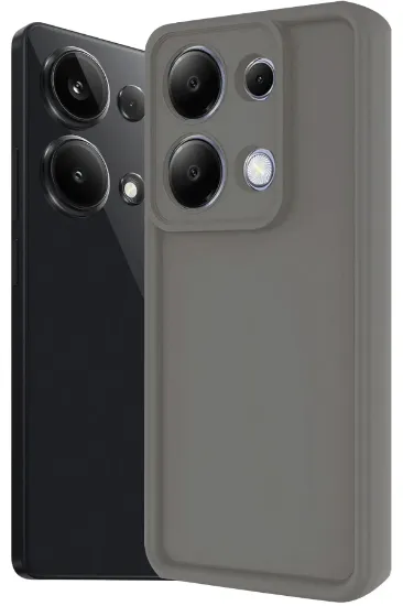 Newface Xiaomi Redmi Note 13 Pro 4G Kılıf Viera Silikon - Gri resmi