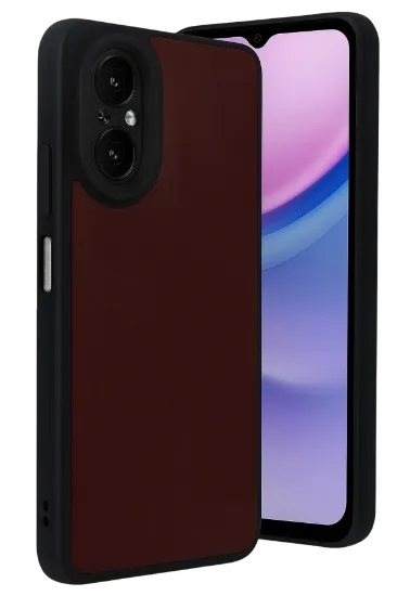 Newface Realme 12 Lite Kılıf Aras Deri Kapak - Bordo resmi