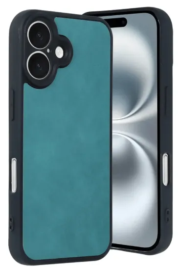 Newface iPhone 16 Kılıf Aras Deri Kapak - Açık Yeşil resmi