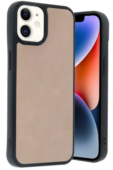 Newface iPhone 11 Kılıf Aras Deri Kapak - Pudra resmi