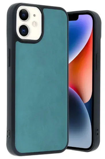 Newface iPhone 11 Kılıf Aras Deri Kapak - Açık Yeşil resmi