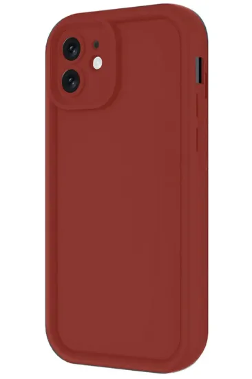 Newface iPhone 11 Kılıf Viera Silikon - Bordo resmi
