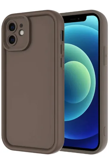 Newface iPhone 11 Kılıf Viera Silikon - Kahverengi resmi