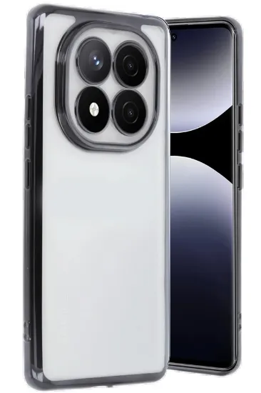 Newface Xiaomi Redmi Note 14 Pro Plus Kılıf Razer Lensli Silikon - Siyah resmi