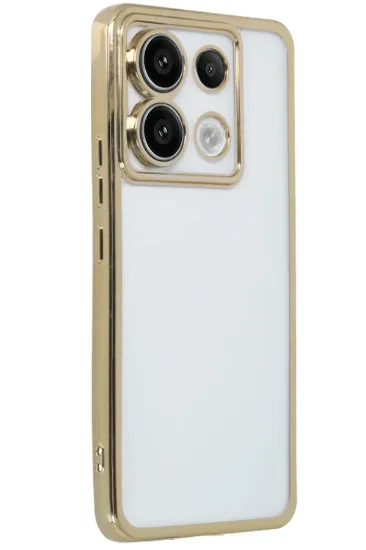 Newface Xiaomi Redmi Note 13 Pro 5G Kılıf Razer Lensli Silikon - Gold resmi