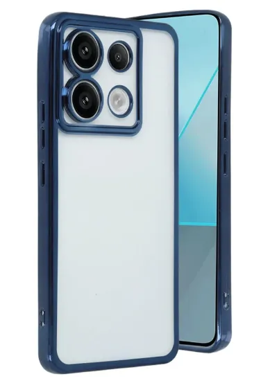 Newface Xiaomi Redmi Note 13 Pro 5G Kılıf Razer Lensli Silikon - Lacivert resmi