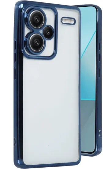 Newface Xiaomi Redmi Note 13 Pro Plus Kılıf Razer Lensli Silikon - Lacivert resmi