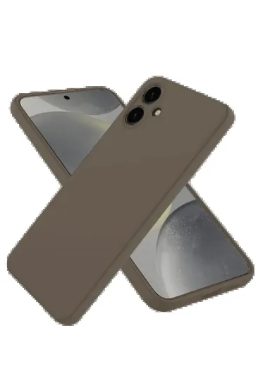 Newface Samsung Galaxy A06 Kılıf First Silikon - Kahverengi resmi