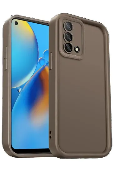 Newface Oppo A74 4G Kılıf Viera Silikon - Kahverengi resmi