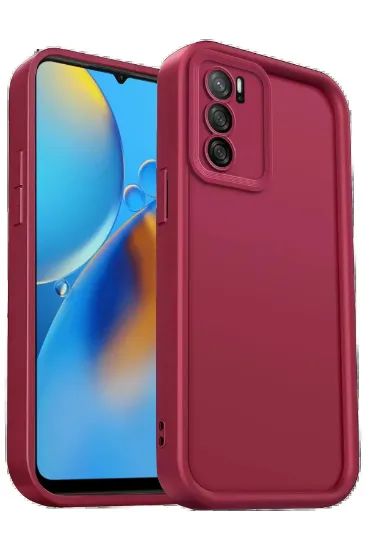 Newface Oppo A16 Kılıf Viera Silikon - Bordo resmi