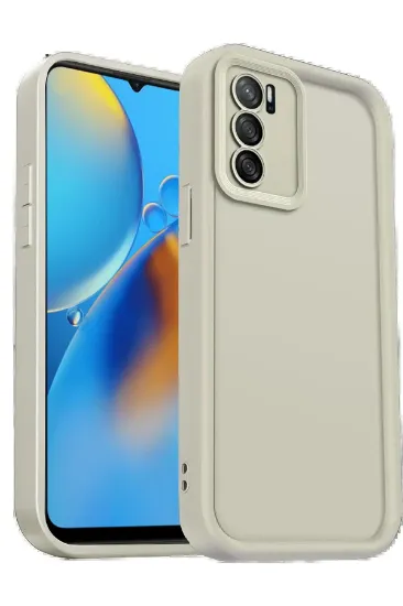 Newface Oppo A16 Kılıf Viera Silikon - Krem resmi