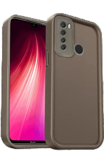 Newface Xiaomi Redmi Note 8 Kılıf Viera Silikon - Kahverengi resmi