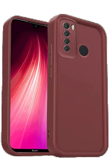 Newface Xiaomi Redmi Note 8 Kılıf Viera Silikon - Bordo resmi