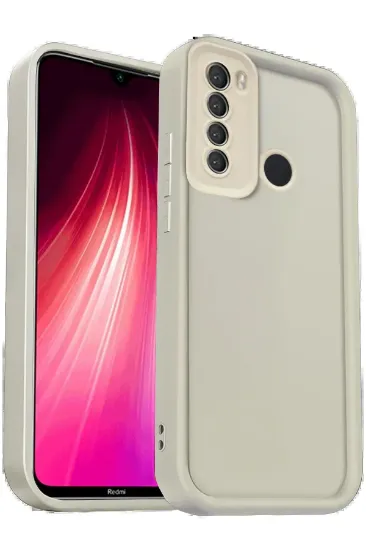 Newface Xiaomi Redmi Note 8 Kılıf Viera Silikon - Krem resmi
