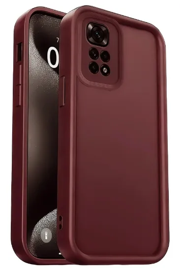 Newface Xiaomi Redmi 10 2022 Kılıf Viera Silikon - Bordo resmi