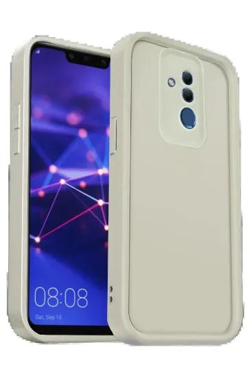 Newface Huawei Mate 20 Lite Kılıf Viera Silikon - Krem resmi