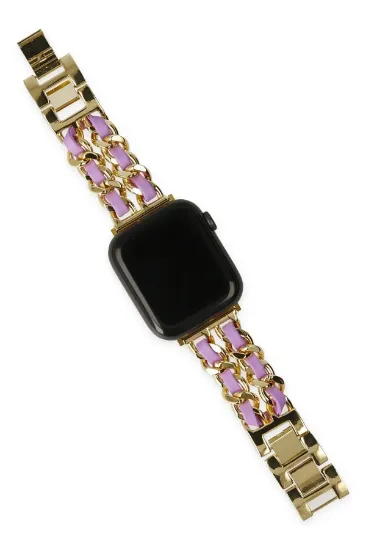 Newface Watch 22mm KR405 Metal Bakla Kordon - Lila resmi