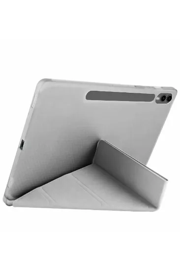 Newface Samsung Galaxy X510 Tab S9 FE 11 Kılıf Kalemlikli Mars Tablet Kılıfı - Koyu Gri resmi