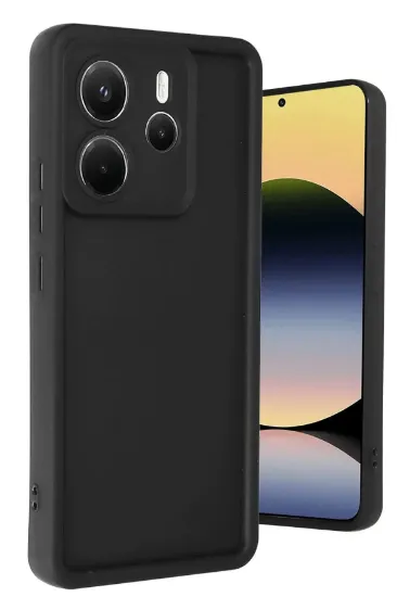 Newface Xiaomi Redmi Note 14 4G Kılıf Viera Silikon - Siyah resmi