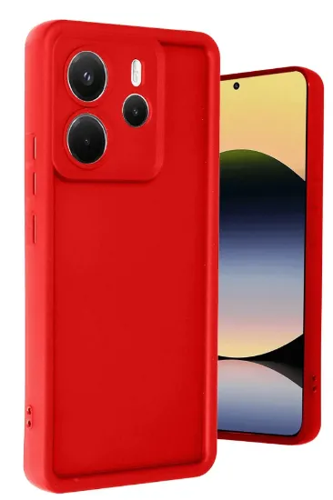 Newface Xiaomi Redmi Note 14 4G Kılıf Viera Silikon - Kırmızı resmi