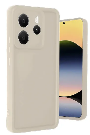 Newface Xiaomi Redmi Note 14 4G Kılıf Viera Silikon - Krem resmi